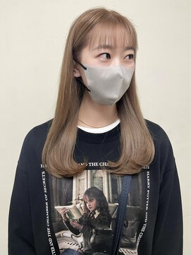 シェノン サントル(CHAINON CENTRE) ブリーチなし透明感カラー×韓国レイヤーカット【梅田茶屋町】