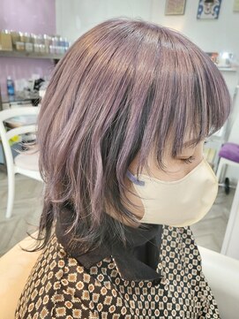 メルシー(Merci) 【Ｍｅｒｃｉ】シルバーラベンダー×グレーブラック☆