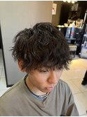 アイロン風スパイラルパーマ ツイスト波巻き波打ちプードル韓流