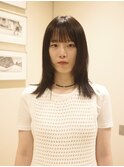 【赤津美奈】レイヤーカット　ミディアム　黒髪