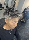 細め多め　ホワイトメッシュ