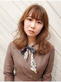 オレンジベージュミディ