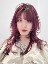 アルバム 銀座(ALBUM GINZA) ベビーピンクミルクティーピンクレイヤーカット_9702