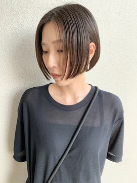 モリオ フロム ロンドン サッポロファクトリー店(morio FROM LONDON) 【morio札幌】札幌ボブ　大人かわいい黒髪ぱつっとボブ