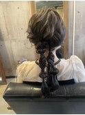 ツイン編みおろし