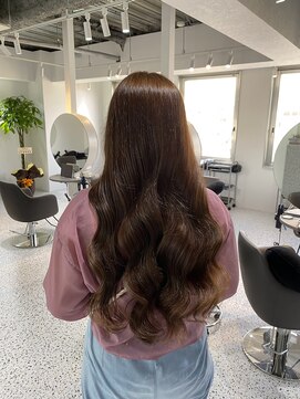 ルモ(Lumo) 【MIHO】ブリーチなしキャラメルミルクティー×ロング