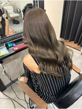 エス 天満扇町(esu) IS41巻ける縮毛矯正/グレージュ/縮毛矯正