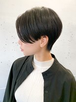 ソウ アオヤマ(SO aoyama)&nbsp;ハンサムショート　前髪なし　顔周り　レイヤー　ショートカット