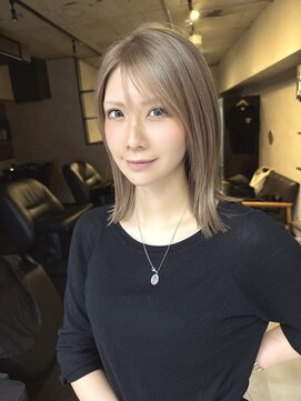 サニー 渋谷(SUNNY) ショコラベージュ、ダブルカラー、ブリーチ、ハイライト、ボブ