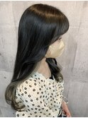 #インナーカラー#ホワイトベージュ#イヤリングカラー