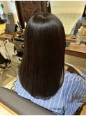 艶髪丸みロング/暗髪