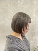アイスグレージュ　ハイトーン　ダブルカラー