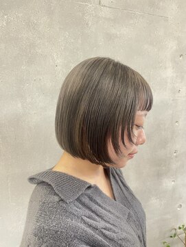 ネオリーブカフ 鶴ヶ峰店(Neolive caff) アイスグレージュ　ハイトーン　ダブルカラー