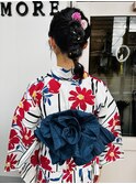 浴衣着付け(持込)+ヘアアレンジ