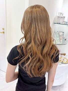 【MONA】キャメルベージュ/デザインカラー/ダブルカラー