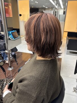 シャンプーボーイエイムス(SHAMPOO BOY aims) アンブレラカラーとマッシュウルフ