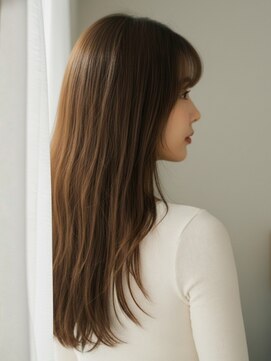 フレイムス ヘアアンドリラックス 赤羽店(Frames hair&relax) 清楚系大人ストレート20代30代◎前髪あり艶髪ロングヘア赤羽