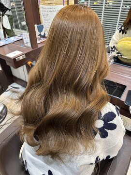 ファブ 千葉店(FaB) 【ブリーチなしダブルカラー×ミルクティーブラウン】