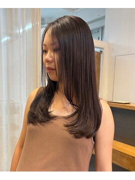 クラフト ヘア デザイン(CRAFT HAIR DESIGN) 重めローレイヤー×透明感グレージュ