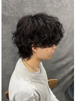 ラクーントウキョウ(RACCOON.TOKYO) 【大きめカール】マッシュウルフ シャドウパーマ