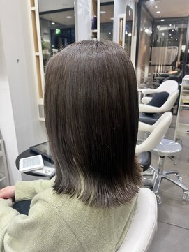 インデックスヘアー 錦糸町店(in'dex hair) 髪質改善グレージュカラーカーキベージュレイヤーロング錦糸町