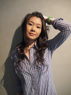 ロジ(Roji) 【ROJI】フェザーカット☆黒髪ロング