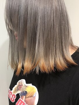 ヘアサロン ハクギンザ(hair salon haku GINZA) 【haku/川口】外ハネロブ×裾カラー【銀座/銀座5丁目】