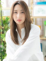 カバーヘア ブリス 戸田公園西口店(COVER HAIR bliss)&nbsp;かきあげ前髪抜け感小顔ロングレイヤーc5戸田公園20代30代40代