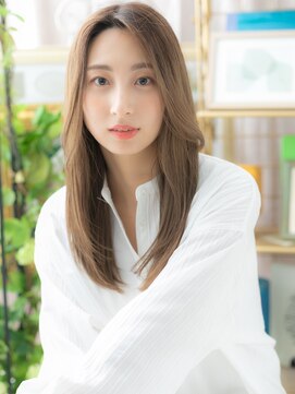 カバーヘア ブリス 戸田公園西口店(COVER HAIR bliss) かきあげ前髪抜け感小顔ロングレイヤーc5戸田公園20代30代40代