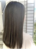 ブリーチなしでカラー__ワンカラー__透明感カラー__グレージュ色