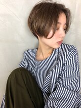 アン 登戸(un) ◆骨格補正小顔ショート【透明感アッシュチェリーブラウン】