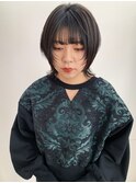 黒髪ウルフ　ショートウルフ ミディアムウルフ