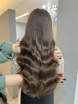 ドロシー 郡山桑野店(Dorothy) ベージュグレー黒髪レイヤーくびれヘア小顔10代20代30代40代