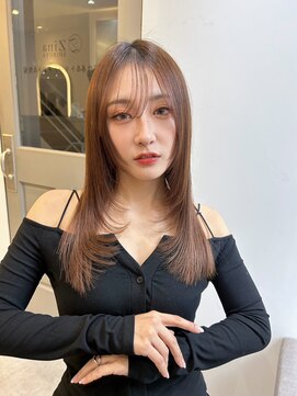 ジーナ 流山おおたかの森(Zina) ＊ピンクブラウンカール＊【Zina 流山おおたかの森】