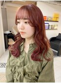 ピンクベージュダブルカラーブリーチ新潟万代