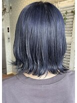 デコラロジィ 川越(DECORA rojii) ブリーチカラー☆ネイビーブルー【川越/本川越】