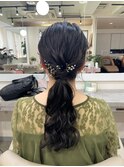 【お呼ばれヘア】大人かわいい結婚式ヘア