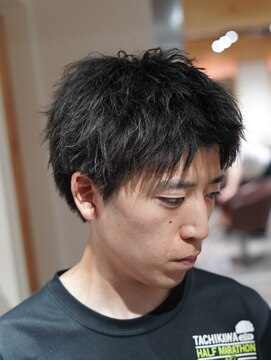 クオル 立川(QOL) 幼くならない短髪 大人スパイキーショート 短髪パーマ