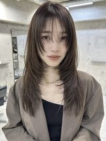 サイン 渋谷(SIGN) 艶髪レイヤーカット韓国ヘアーグレージュ髪質改善トリートメント