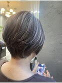 白髪ぼかしハイライト