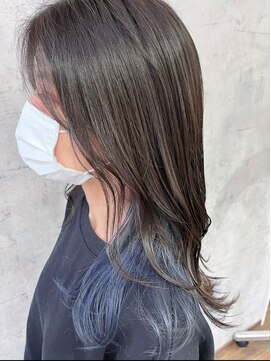 シエルブルー(ciel bleu) インナーカラー ブルー淡め