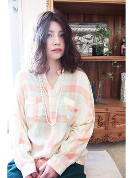 ダブル(DouBLe) ミディアムパーマ×スパイラル