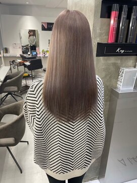 キング 枚方店(K!ng) 縮毛矯正髪質改善ハイライトレイヤーカット枚方美容室エクステ