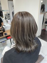 《*透明感*》と《*ショートヘア*》を実現するには、透明感カラーがオススメ◎[ハイライト/ブリーチなし］