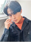 メンズニュアンスパーマ韓国風マッシュナチュラルパーマ(清水)