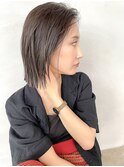 【Three/大分/萩原】切りっぱなし/ボブ/縮毛矯正/ブラウン
