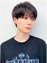 リベルテ グリット(Liberte Grit)&nbsp;ハンサムショートシースルーマッシュ黒髪モテ髪