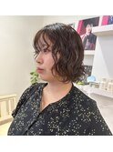 雰囲気ボブパーマ