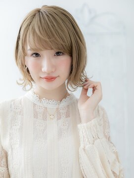 ヘアスタジオ ガロウ(hair stuido garou) くびれヘア/アプリコットオレンジ/夏のヘアアレンジ/盛岡101