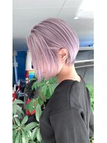 テラ 仙台(Tera)&nbsp;ホワイト　ショートカット　ラベンダー